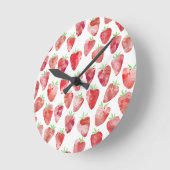 Aardbei-Waterverf Ronde Klok (Hoek)