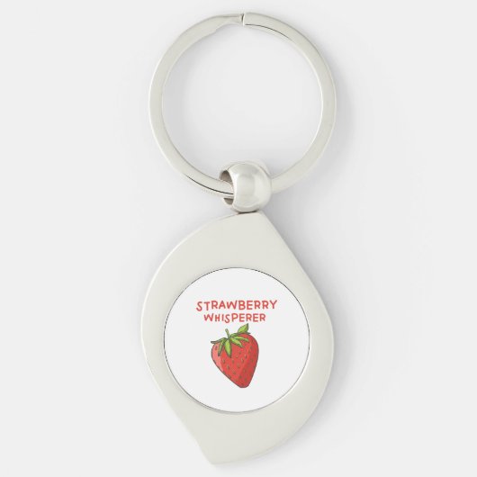 Aardbei Whisperer Sleutelhanger (Voorkant)