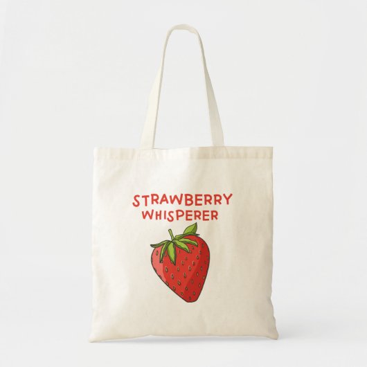 Aardbei Whisperer Tote Bag (Voorkant)