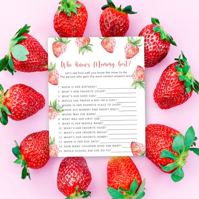 Aardbei - Wie kent mama het beste (Creator heeft geüpload)