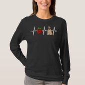 Aardbei Zachte Gecoate Tarwe Terriër Hartslag D T-shirt (Voorkant)