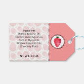 Aardbei Zelfgemaakt Bad & Body Label | LABEL Cadeaulabel (Voorkant (Horizontaal))