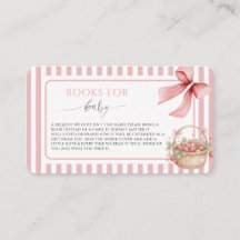 Aardbei Zoete Roze Gestreepte Strik Baby shower