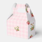 Aardbei zoete verjaardag bedankdoosjes (Achterkant)