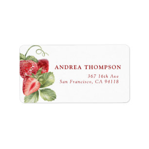 Aardbei Zomer Labels