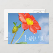 Aardbeibloesem Dank je wel Briefkaart (Voorkant / Achterkant)