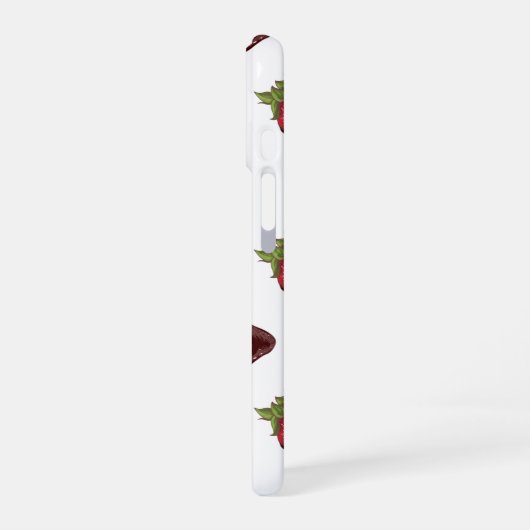 aardbeichocolade iPhone 16 hoesje (Linkerkant)