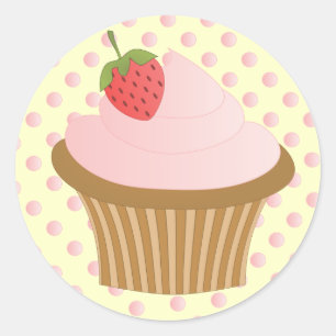 aardbeichocolade ronde sticker