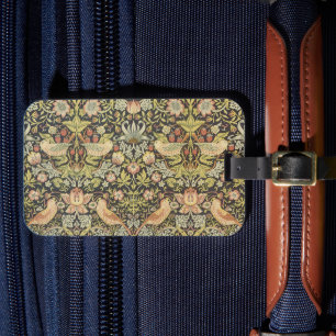 Aardbeidieven door William Morris, Vintage Kunst Bagagelabel