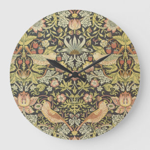 Aardbeidieven door William Morris, Vintage Kunst Grote Klok