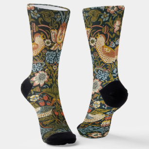 Aardbeidieven door William Morris, Vintage Kunst Sokken