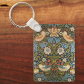 Aardbeidieven van William Morris, Vintage Kunst Sleutelhanger (Voorkant)