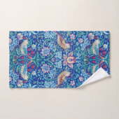 Aardbeien 3kleuren, William Morris Bad Handdoek (Handdoek)