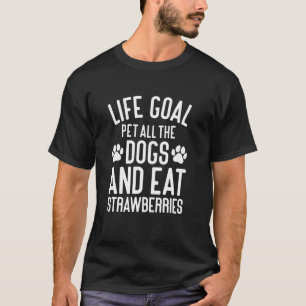Aardbeien Aaien Alle Honden Grappige Honden en Str T-shirt