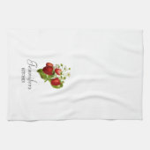 aardbeien Aangepaste keukenhanddoeken aardbeien (Horizontaal)