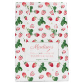 Aardbeien Aangepaste naam Weddenschap Bedankt Medium Cadeauzakje (Voorkant)