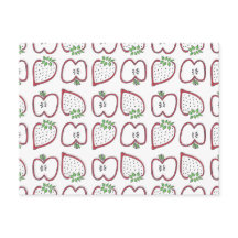 Aardbeien Apple-Briefkaart