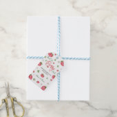 Aardbeien Baby Shower Bedank Tag Cadeaulabel (Met Touw)