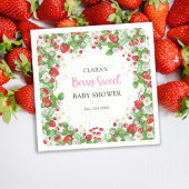 Aardbeien Baby shower Berry Sweet Napkins Servet