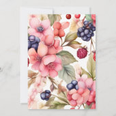 Aardbeien Baby shower Kaart (Achterkant)