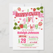 Aardbeien Baby shower Kaart (Voorkant)