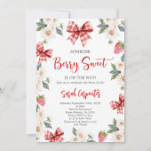 Aardbeien Baby shower Kaart (Voorkant)