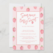 Aardbeien Baby shower Kaart (Voorkant)