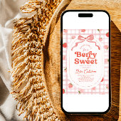 Aardbeien Baby shower Kaart