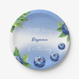 Aardbeien Baby shower Papieren Bordje