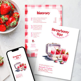 Aardbeien Bachelorette Reisplan Weekend Trip Kaart