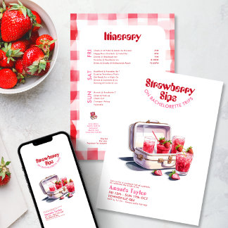 Aardbeien Bachelorette Reisplan Weekend Trip Kaart