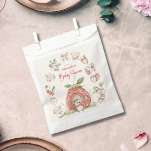 Aardbeien Bos Baby Shower Bedankzakje