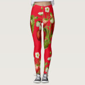 Aardbeien Botany Red Leggings (Voorkant)