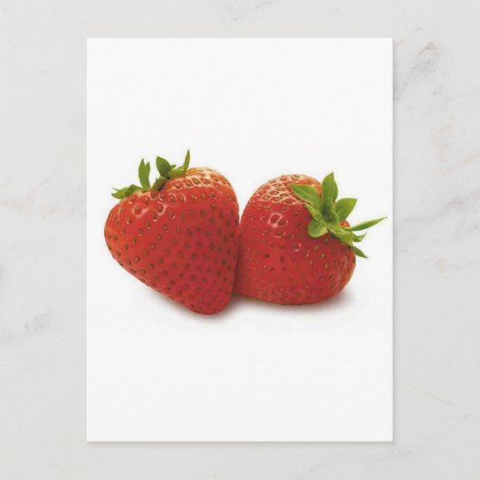 Aardbeien Briefkaart (Voorkant)