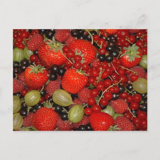 Aardbeien Briefkaart (Voorkant)