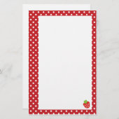 Aardbeien Briefpapier (Voorkant / Achterkant)