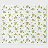 Aardbeien Cadeaupapier (Vlak)