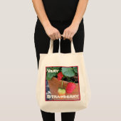 Aardbeien Canvas Grocery Jumbo Tas (Voorkant (product))
