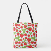 Aardbeien Canvas tas (Achterkant)