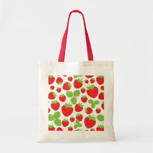 Aardbeien Canvas tas