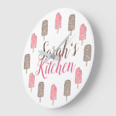 Aardbeien Chocolade Ice Cream Popsicles Kitchen Grote Klok (Hoek)