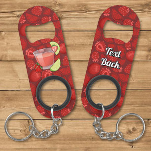 Aardbeien Daiquiri Sleutelhanger Flesopener Mini Flessenopener