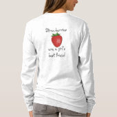Aardbeien - Dames T-shirt (Achterkant)