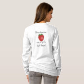 Aardbeien - Dames T-shirt (Achterkant volledig)