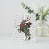 Aardbeien Deer Briefkaart (Staand voorkant)