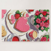 Aardbeien dessert puzzel (Horizontaal)