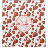 Aardbeien Douchegordijn (Voorkant)