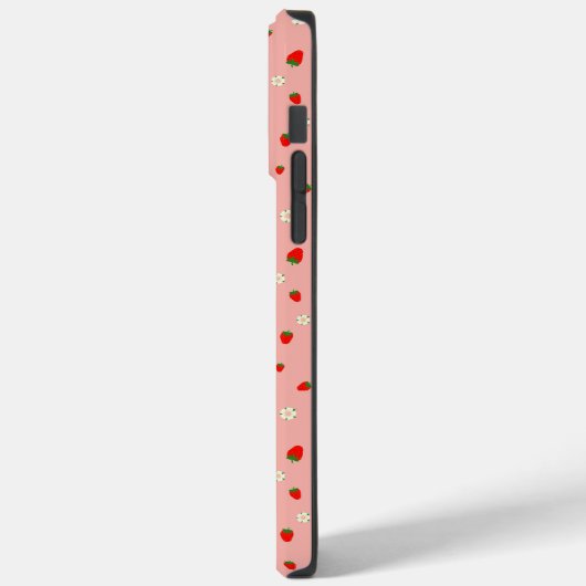 Aardbeien en bloemen patroon Case-Mate iPhone case (Achterkant / Links)