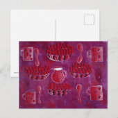 Aardbeien en Cream Painting Briefkaart (Voorkant / Achterkant)