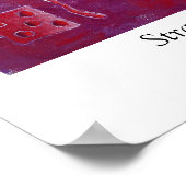 Aardbeien en Cream Print (Hoek)